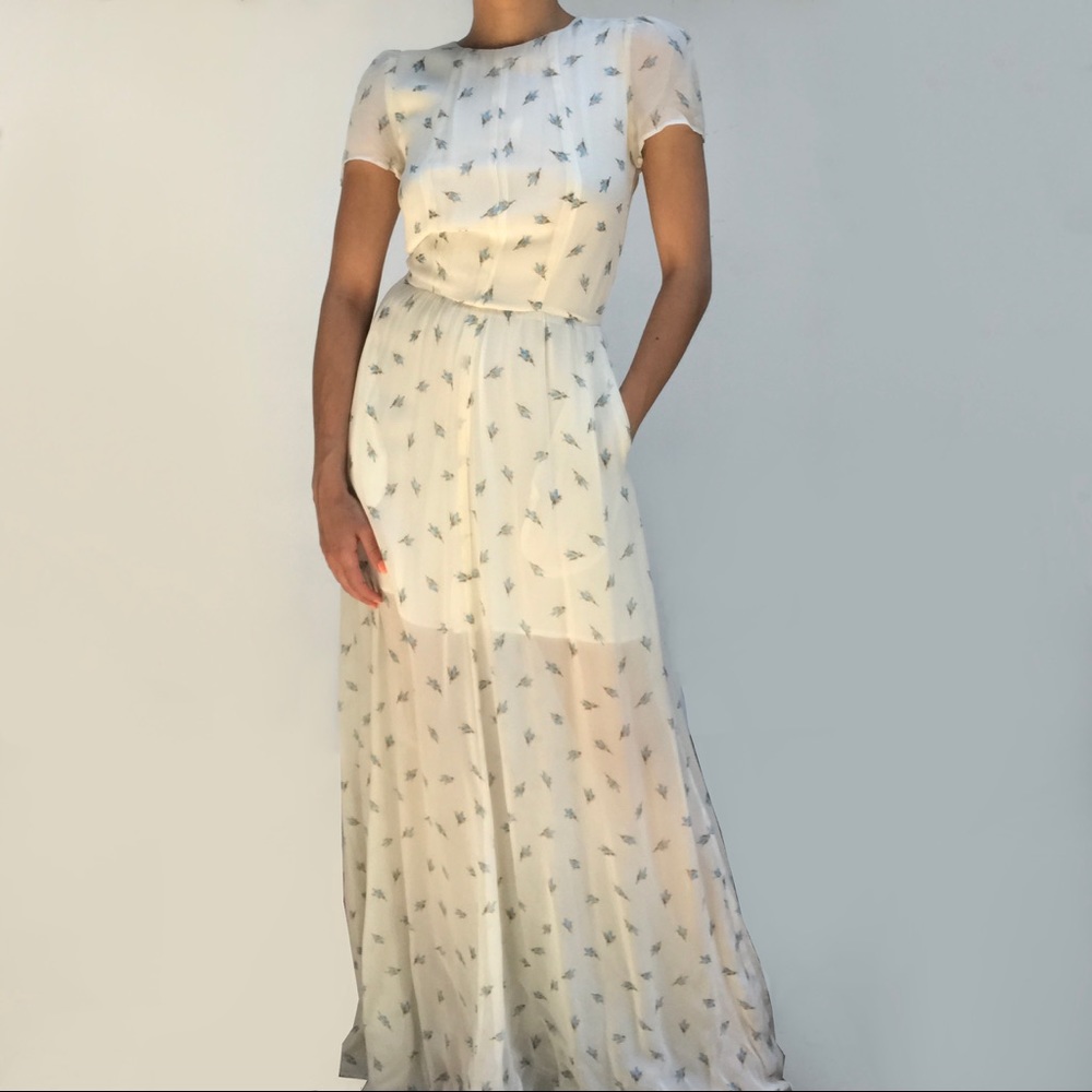 REFORMATION FLORAL MAXI DRESS